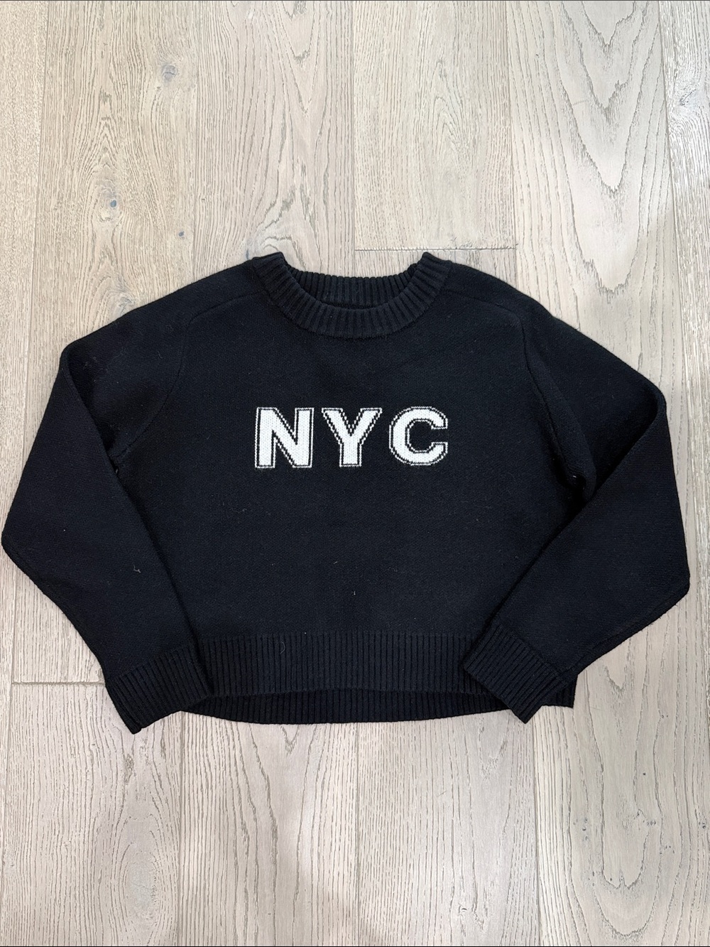 Black NYC Knit Sweater - Women's